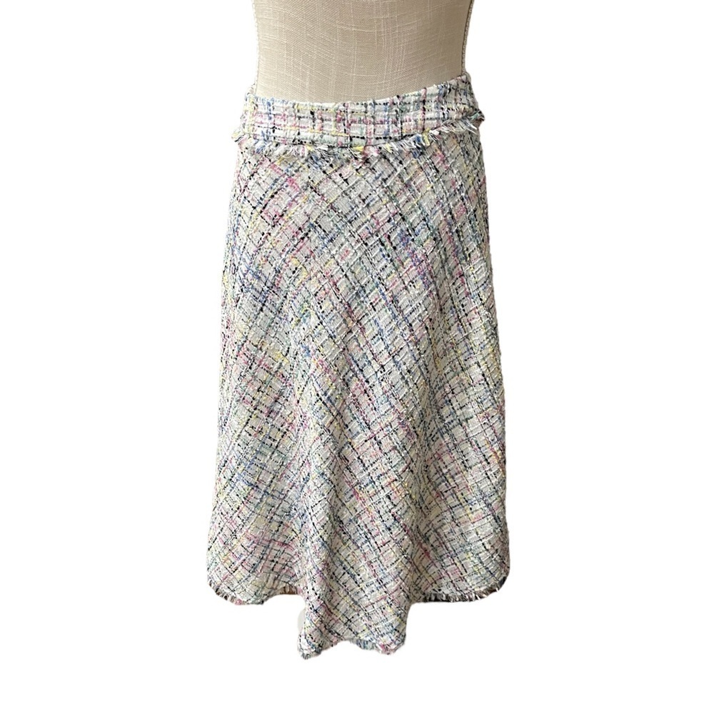 Worthington Tweed Pastel Confetti Midi A-Line
Flared Skirt Women’s Size 12 New